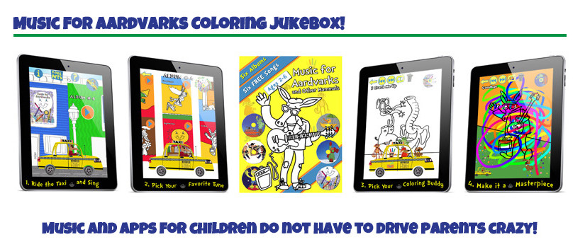 Music for Aardvarks Color Jukebox app