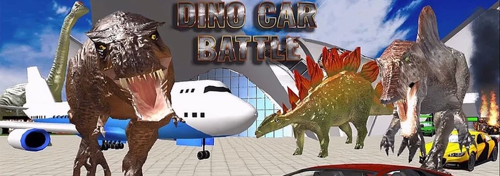 Dino Car Battle game